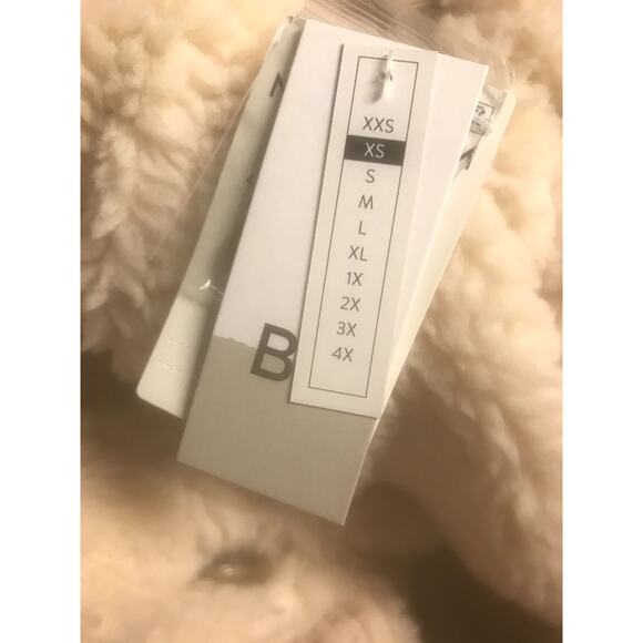 BP. NWT Hooded Tan Memoir Teddy Coat Jacket  Button Up Size XS gray removable - Picture 7 of 15